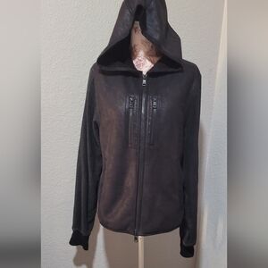 Armani Exchange Black Leather Jacket